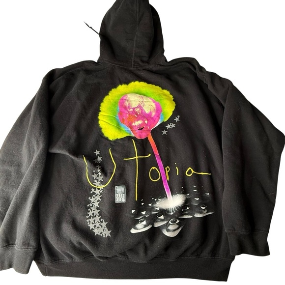 Astroworld Festival 2021 merch Utopia hoodie Large Vintage flax - Picture 1 of 4